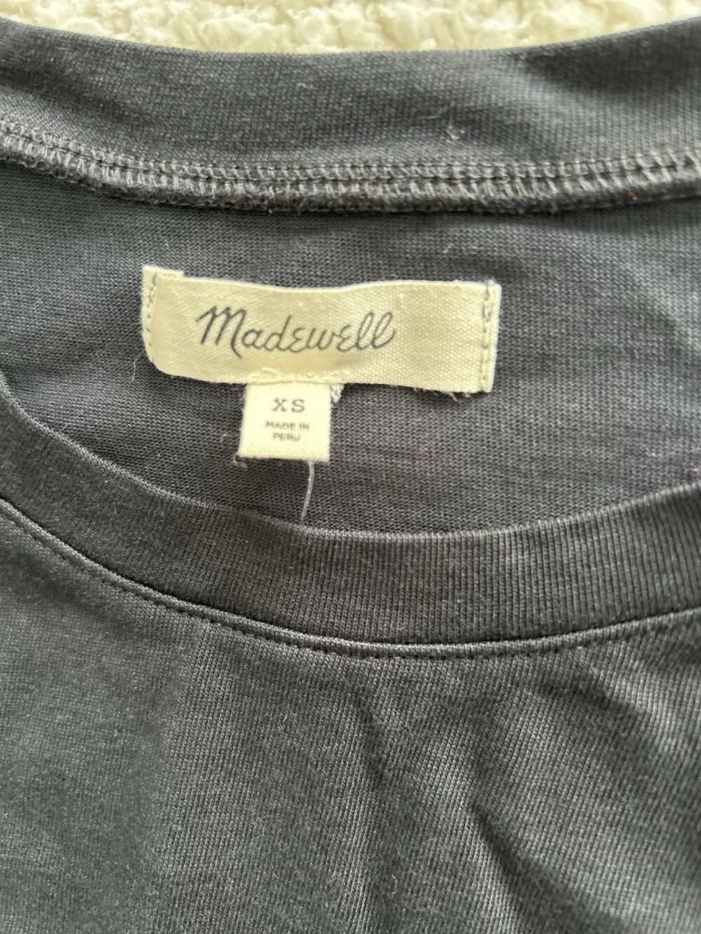 Madewell Sleeveless Side Cinched Sutro Casual Luxe Muscle Tank Black Size XS - Picture 4 of 8